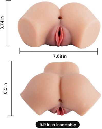 Premium Dual Entry Silicone Male Masturbator | Soft Body-Safe Material | Realistic Texture | Reusable Adult Wellness Accessory