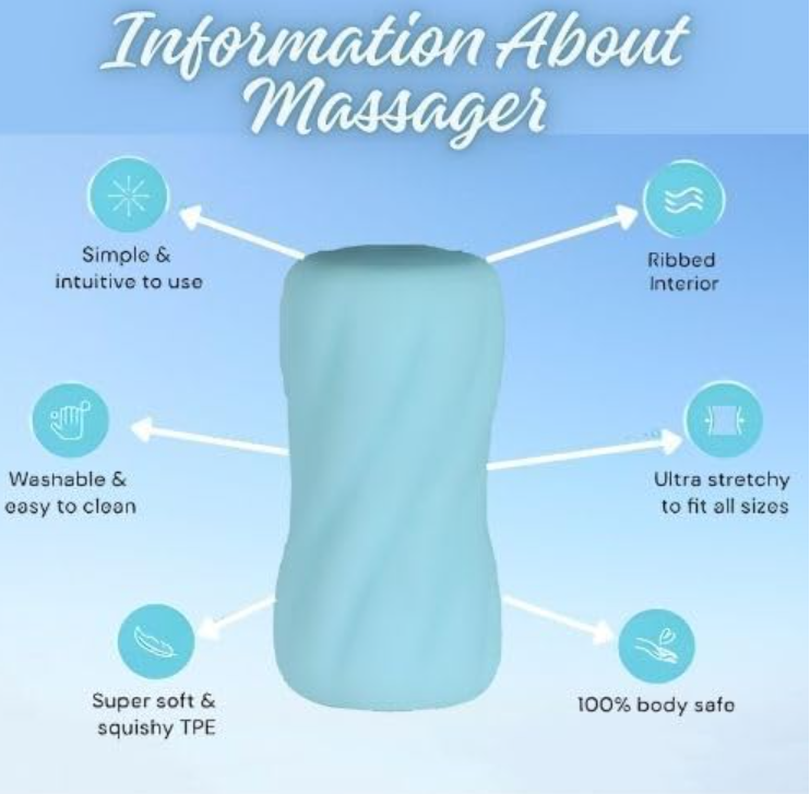 Reusable Silicone Male Stroker Sleeve – Ultra Soft Textured Personal Wellness Sleeve