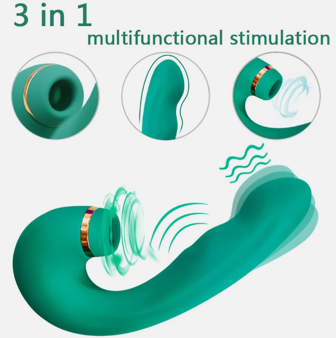 Lady Killer Suction & G-Spot Vibrator – Rechargeable Silicone Personal Massager