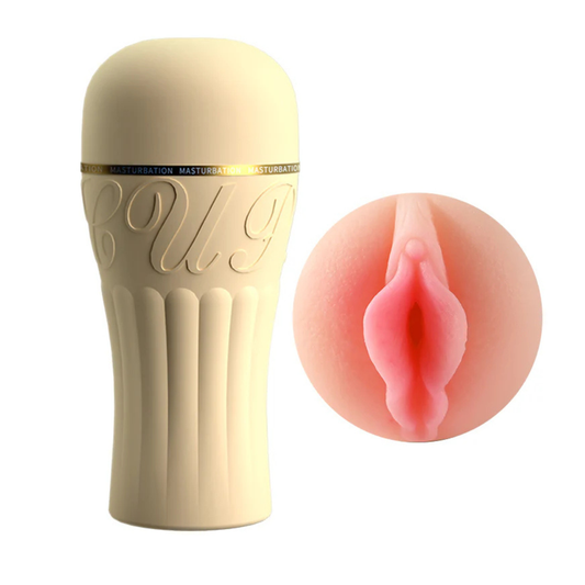 Premium Soft Silicone Textured Stroker Cup for Men | Reusable Male Masturbator Sleeve | Body-Safe Material | AdultsNeed