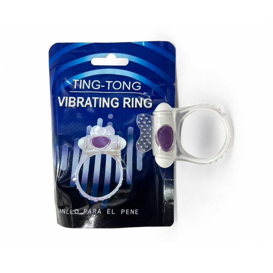 AdultsNeed Ting-Tong Rechargeable Vibrating Ring | 10 Vibration Modes | Soft Silicone | Waterproof | USB Rechargeable