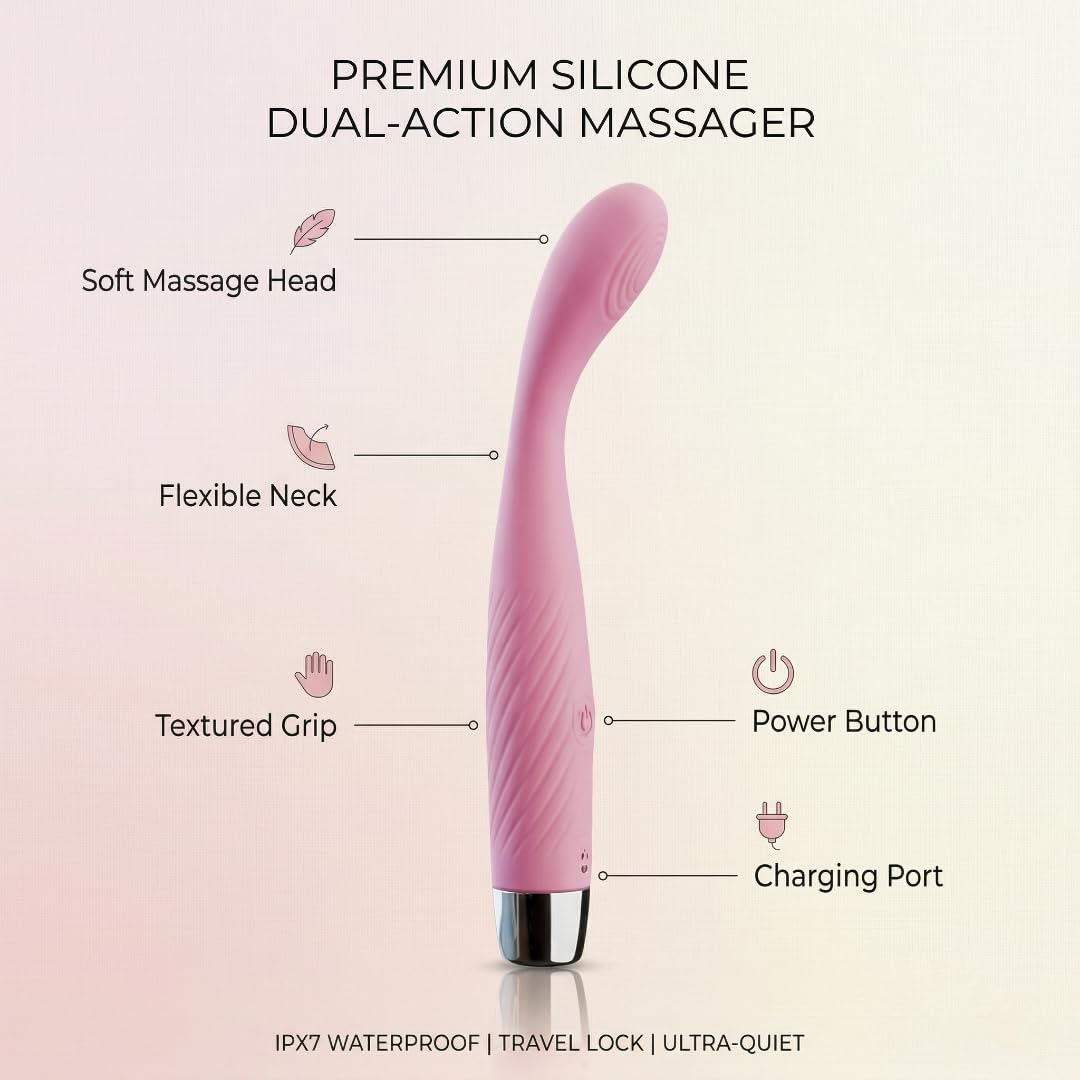 Rechargeable G-Spot Vibrator – USB Rechargeable Silicone Personal Massager with Multiple Vibration Modes