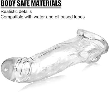 Crystal Clear Reusable Penis Sleeve with Delay Ring – 7 Inch Soft Silicone Extender
