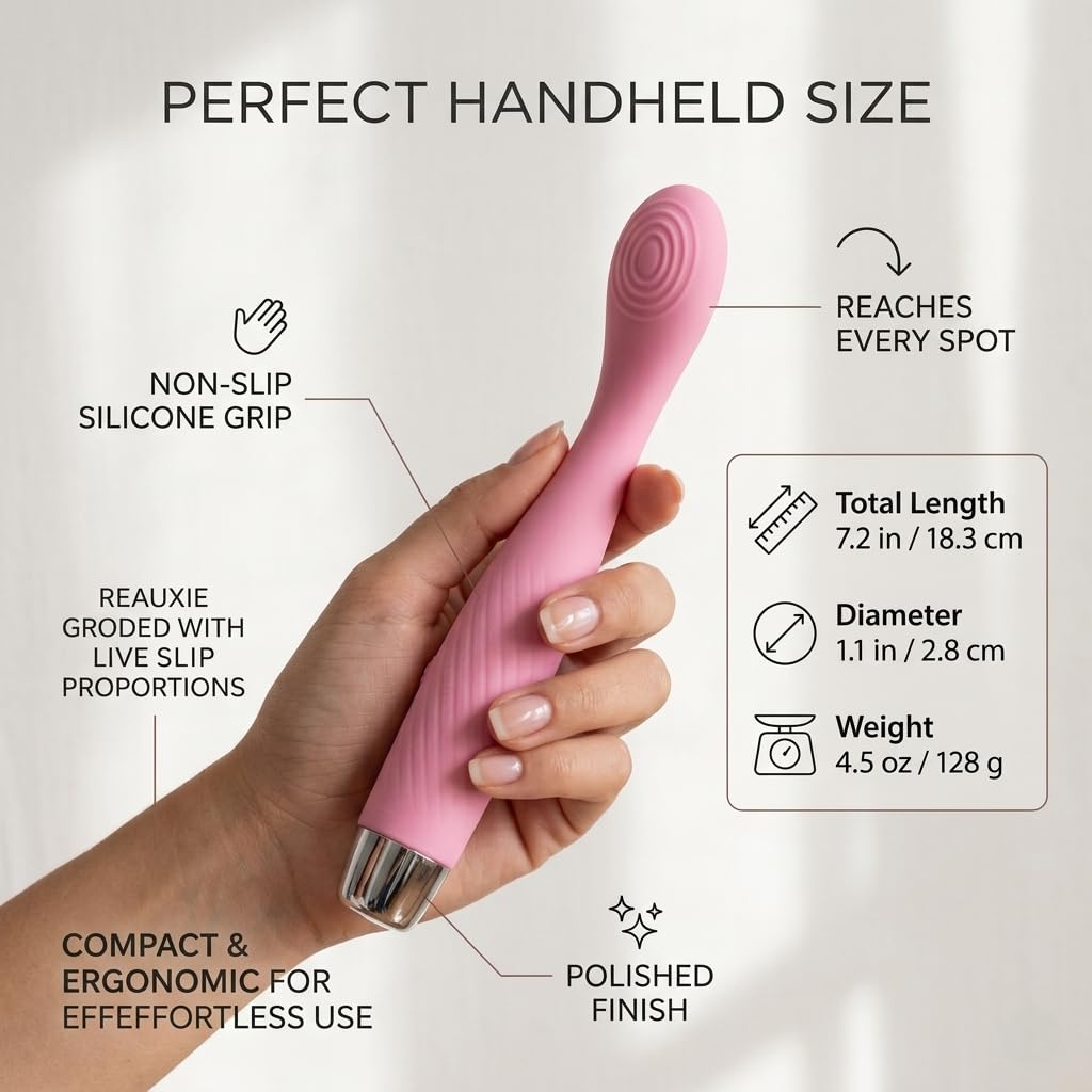 Rechargeable G-Spot Vibrator – USB Rechargeable Silicone Personal Massager with Multiple Vibration Modes