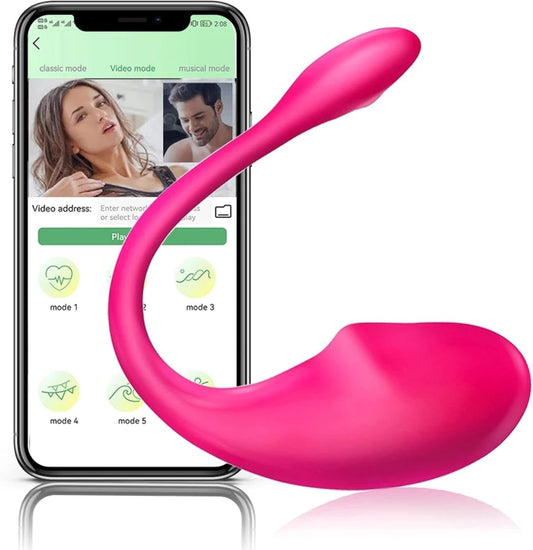 Lush App-Controlled Vibrator – Bluetooth Rechargeable G-Spot & Clitoral Vibrator