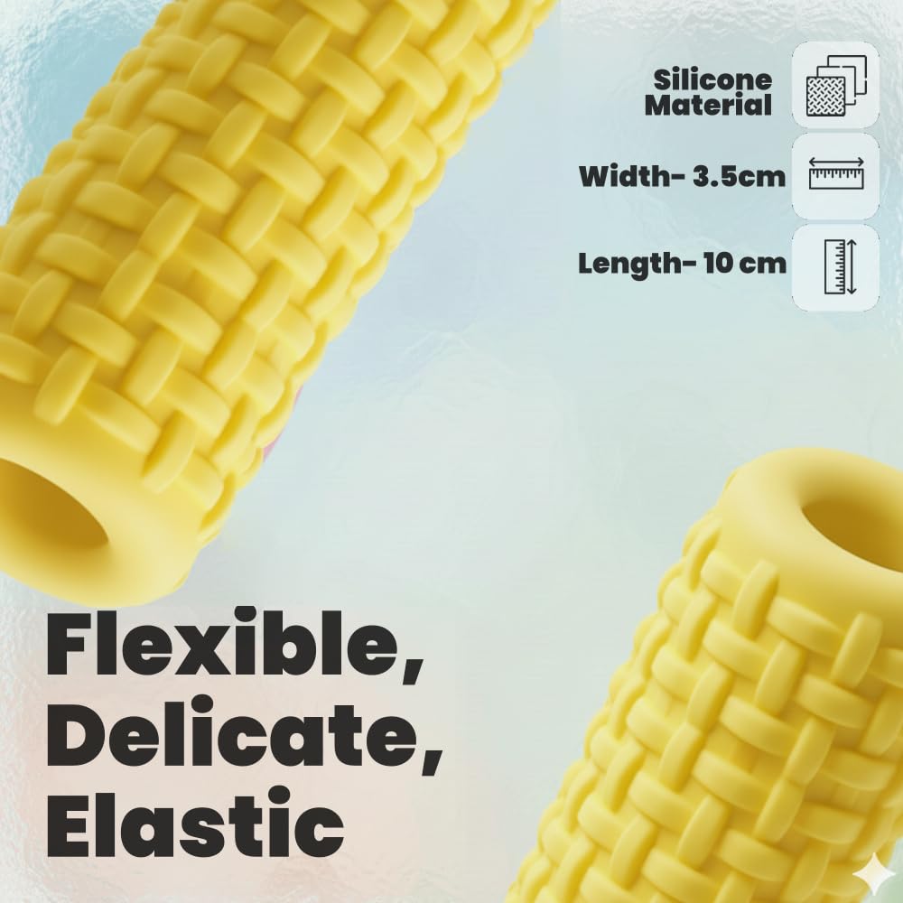 Textured Silicone Male Stroker Sleeve – Reusable Personal Wellness Sleeve