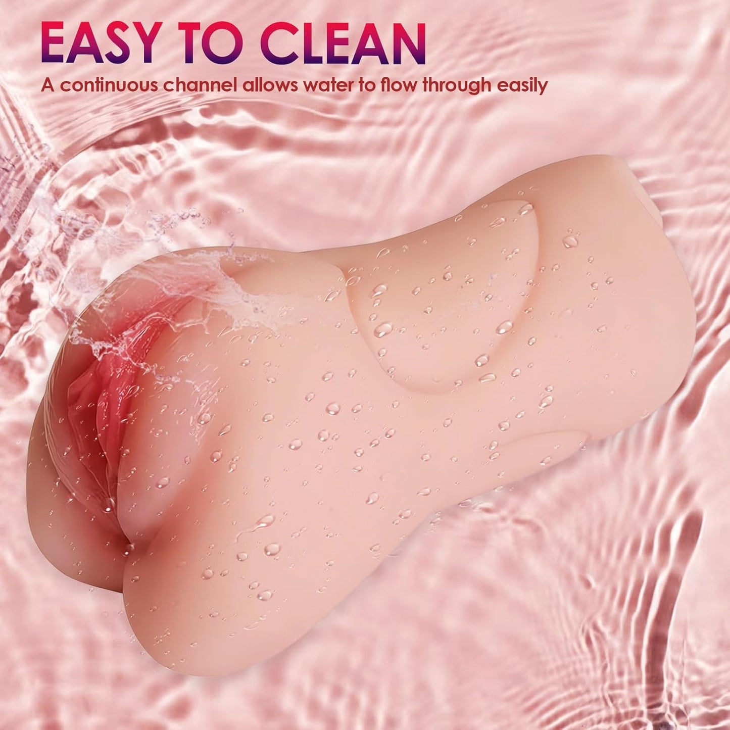 3-in-1 Realistic Male Masturbator Sleeve – Soft TPE Oral, Front & Rear Entry Stroker