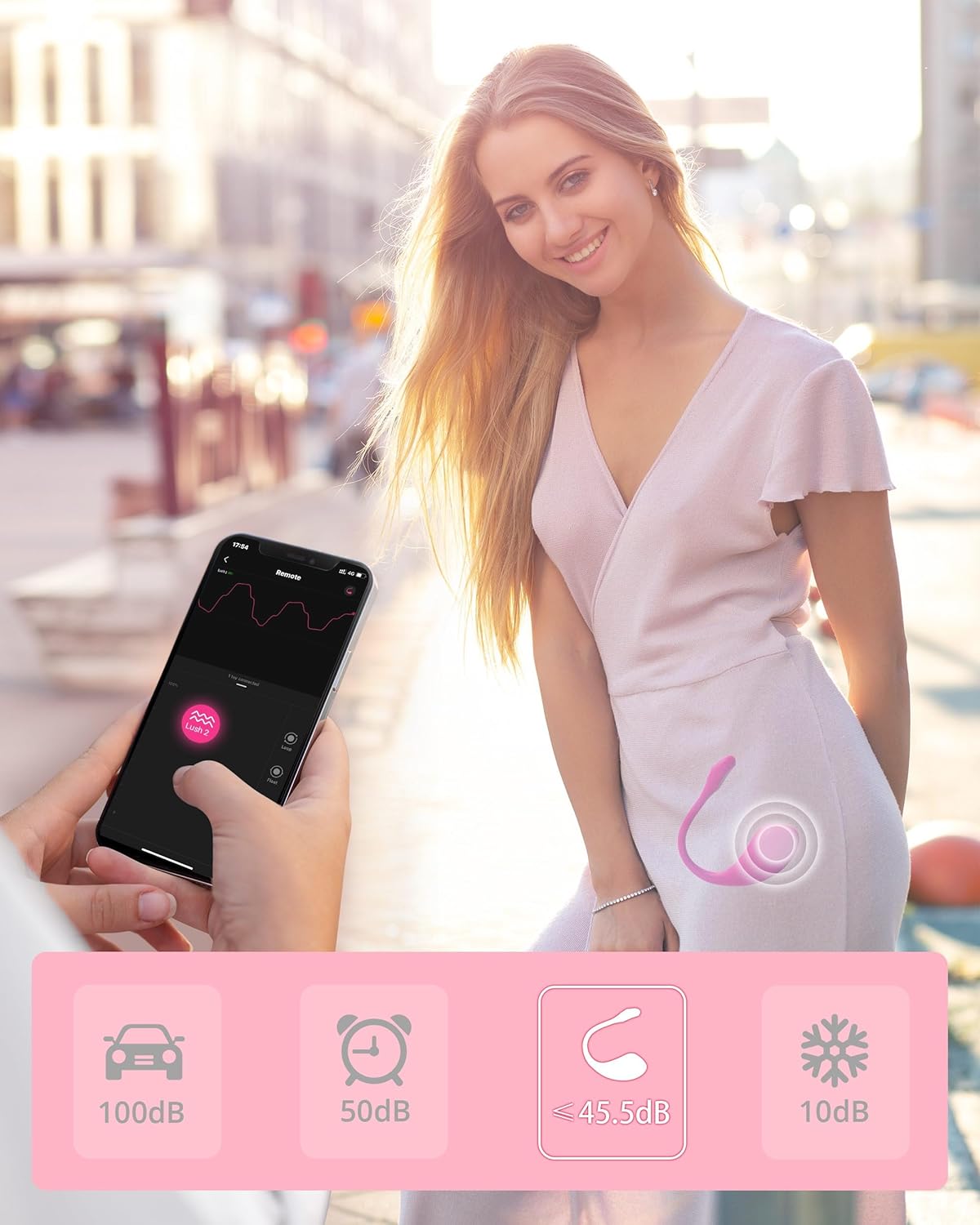 Lush App-Controlled Vibrator – Bluetooth Rechargeable G-Spot & Clitoral Vibrator