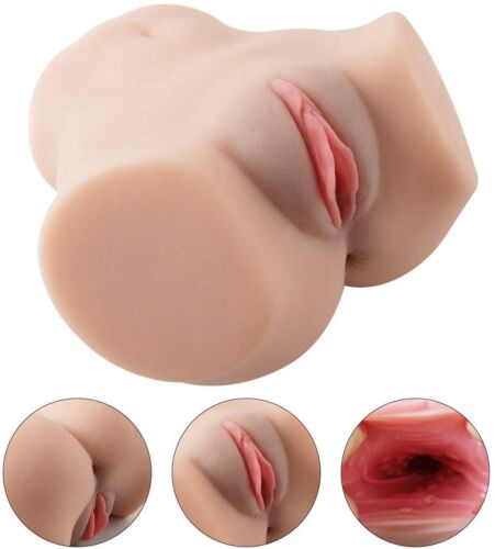 Premium Dual Entry Silicone Male Masturbator | Soft Body-Safe Material | Realistic Texture | Reusable Adult Wellness Accessory