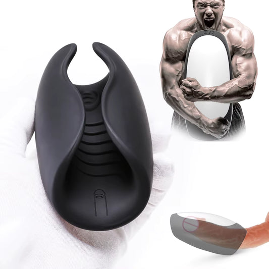 Rechargeable Vibrating Sleeve for Men | 10 Vibration Modes | Soft Silicone | Waterproof | USB Rechargeable