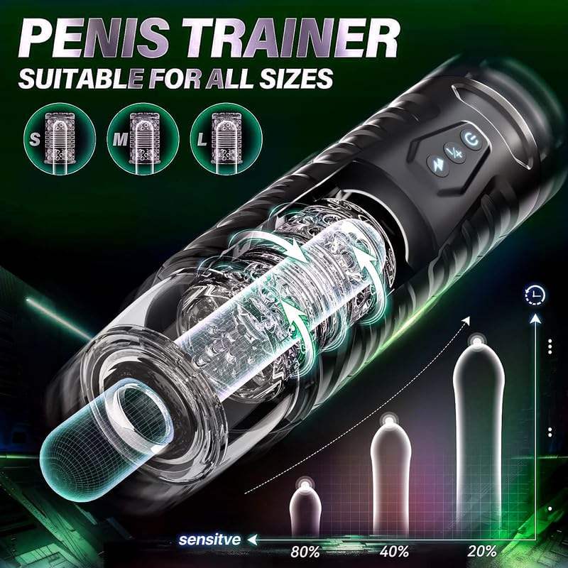 Auto Rotating & Thrusting Rechargeable Male Stroker | 7 Thrusting Modes | USB Rechargeable | Textured Sleeve | AdultsNeed