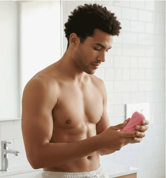 PinK Silicone Male Stroker Sleeve – Soft Textured Personal Wellness Sleeve