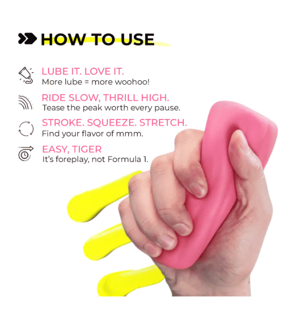 PinK Silicone Male Stroker Sleeve – Soft Textured Personal Wellness Sleeve