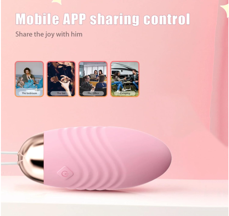 App-Controlled Rechargeable Bullet Vibrator – Bluetooth Personal Massager with Multiple Vibration Modes