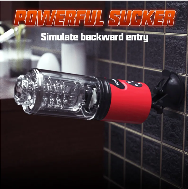 Automatic Rechargeable Male Masturbator with Suction Base & Multi-Mode Stimulation