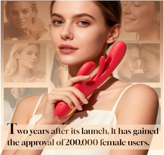 Zenova Rabbit Vibrator – Dual Stimulation Personal Massager with 10 Vibration Modes