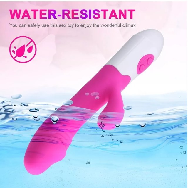 Rechargeable Rabbit Vibrator – Dual Stimulation G-Spot & Clitoral Vibrator | 10 Vibration Modes | Body-Safe Silicone