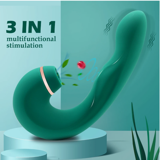 Lady Killer Suction & G-Spot Vibrator – Rechargeable Silicone Personal Massager
