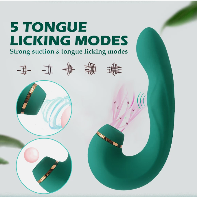 Lady Killer Suction & G-Spot Vibrator – Rechargeable Silicone Personal Massager