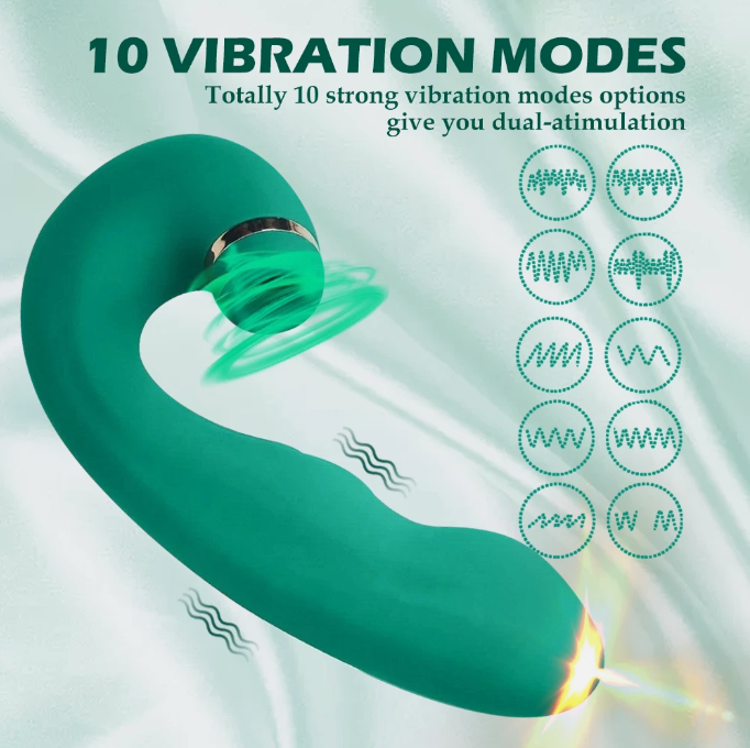 Lady Killer Suction & G-Spot Vibrator – Rechargeable Silicone Personal Massager