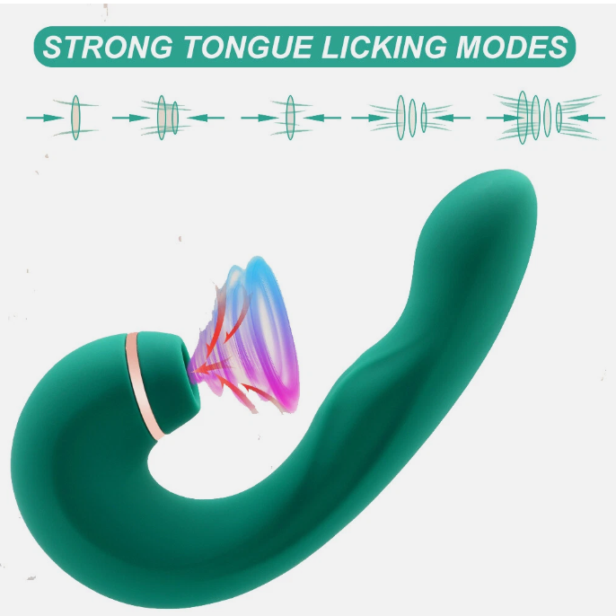 Lady Killer Suction & G-Spot Vibrator – Rechargeable Silicone Personal Massager