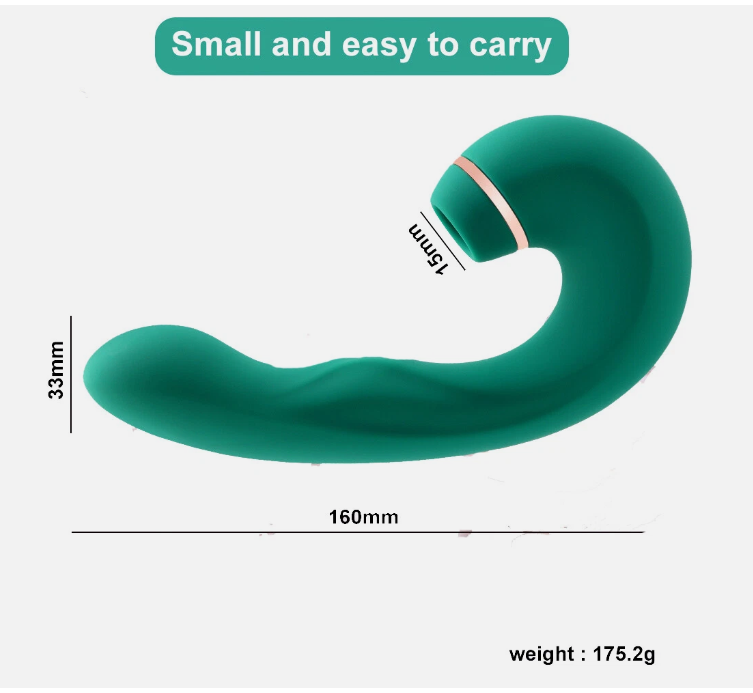 Lady Killer Suction & G-Spot Vibrator – Rechargeable Silicone Personal Massager