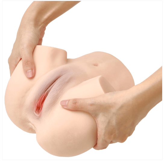 Premium Dual Entry Silicone Male Masturbator | Soft Body-Safe Material | Realistic Texture | Reusable Adult Wellness Accessory