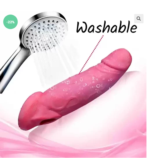 Pink Dragon Reusable Silicone Personal Wellness Sleeve – 9 inch