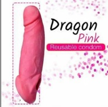 Pink Dragon Reusable Silicone Personal Wellness Sleeve – 9 inch