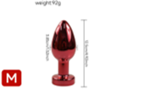 Premium Red Metal Personal Wellness Plug | Compact & Elegant Design