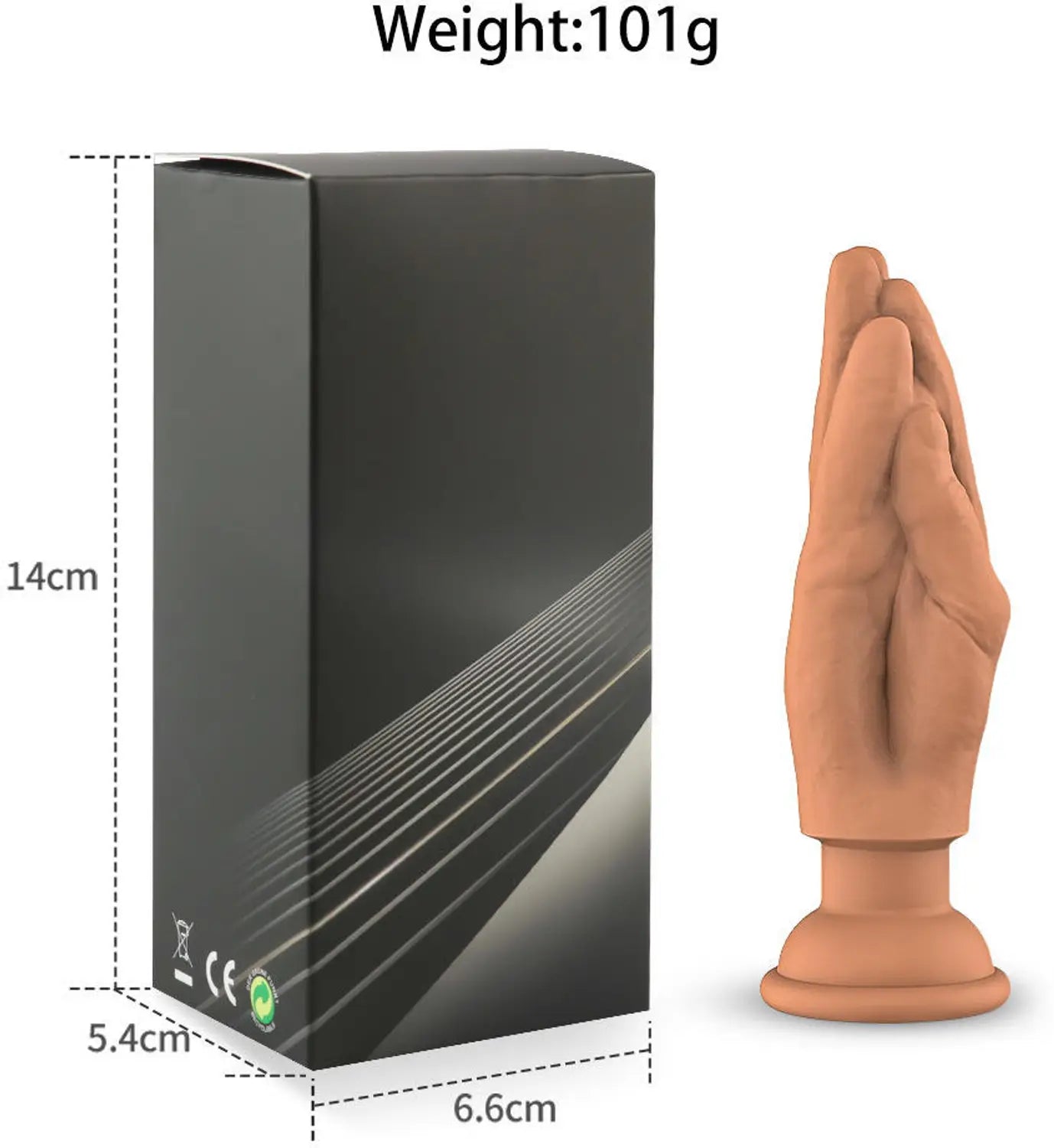 Rechargeable Hand Design Silicone Body Massager | 10 Vibration Modes | Waterproof Personal Wellness Device