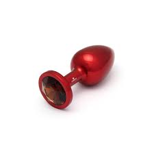 Premium Red Metal Personal Wellness Plug | Compact & Elegant Design