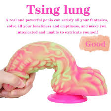 Fantasy Dragon Flexible Personal Wellness Toy with Suction Base – Pink & Green