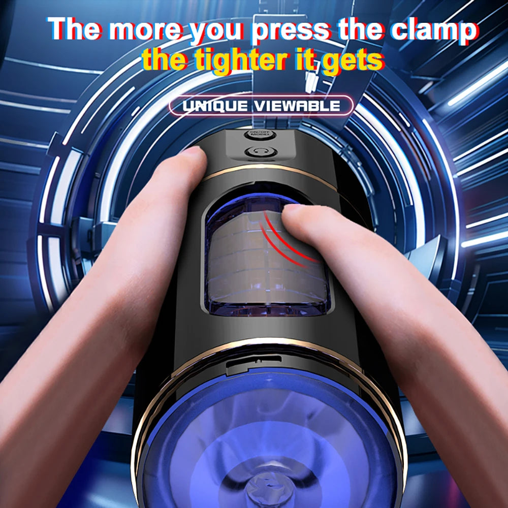 Rechargeable Automatic Male Masturbator with Voice Interaction & Adjustable Modes