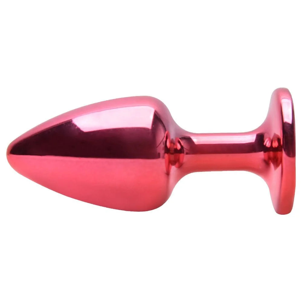 Premium Red Metal Personal Wellness Plug | Compact & Elegant Design